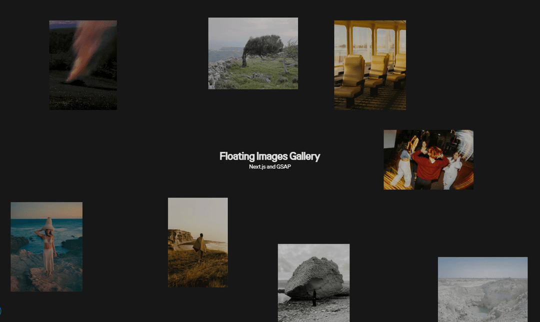 Floating Image Gallery - GSAP