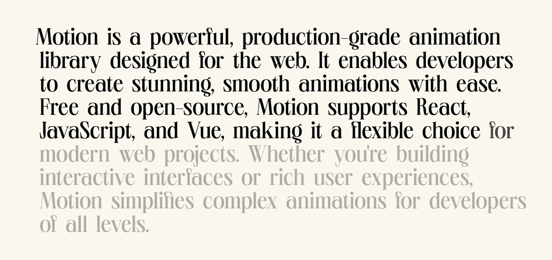 Stagger Text - Motion